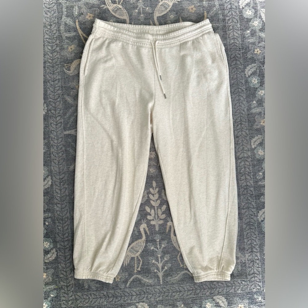 aerie Light Beige/Cream Jogger Sweatpants